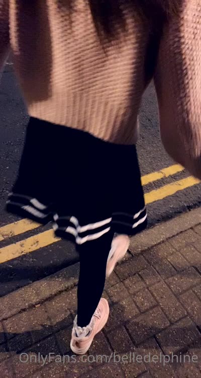 Belle Delphine Flashing Her Bra In Public