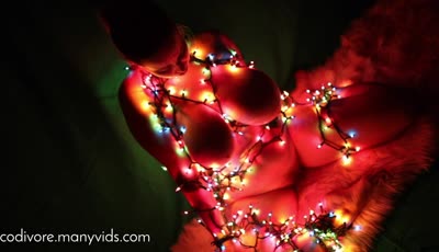 Codi Vore Is A Masturbating Shibari Christmas Tree