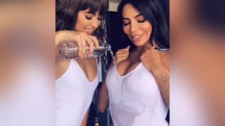 Lesbian Girls Lela Star And Riley Reid Scissor In The Gym