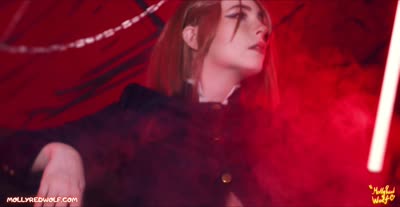 MollyRedWolf Plays Nobara Kugisaki As A Dirty Cocksucker