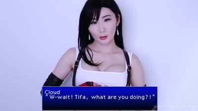 Yummy Kimmy As Tifa Enjoys A Toy Ride