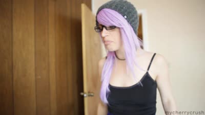 Cherrycrush Takes A Break From Work To Fuck And Swallow Cum