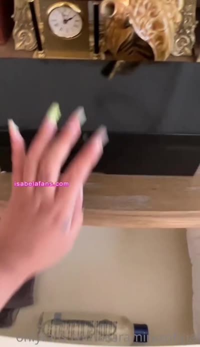 IsaRamirezOficial Masturbates Using A Pink Dildo