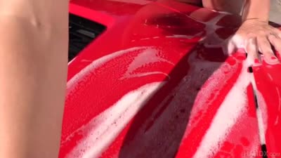 Lena Paul Gets Fucked After A Sexy Car Wash