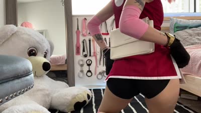 BabyFooji MAsturbates In Sakura Cosplay