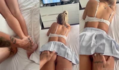 Kandjbaby Gets Caught In Her Bed And Her Stepbrother Ends Up Fucking Her
