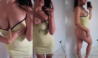 Emily Black Sits On A Dildo