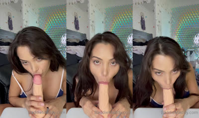 Baddiemaddy Bounces Her Ass On A Dildo