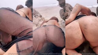 Karen Paniagua Shows Off Pussy In Beach Tease