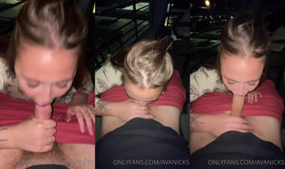 Ava Nicks POV Sucks Cock At Night