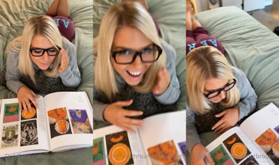 Summer Brookes Reads A Book And Gets Fucked