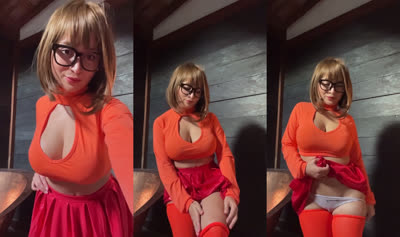 Pandora Kaaki Cosplays Velma And Cums