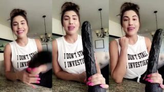 Rainey James With An Extreme Dildo