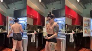 Fitbadonk Tits Outside At Home