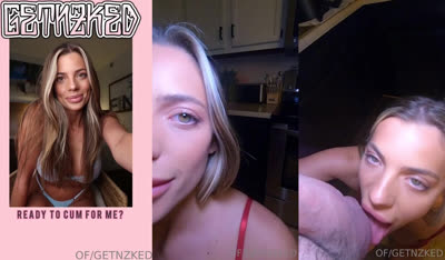 Getnzked Gives A Blowjob While Making Eye Contact