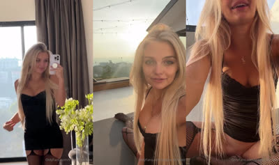 Trippie Bri visits her cousin, and this time she eats his cock