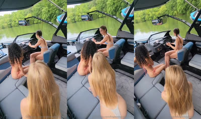 They rented a boat, but not necessarily for sightseeing.