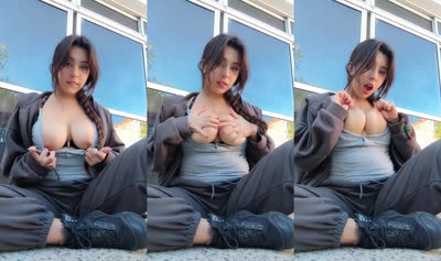 Okina Munne Strips In The Street