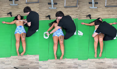 Nude Gym Class Ends In Sex