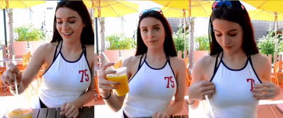 Lana Rhoades Shows Her Tits