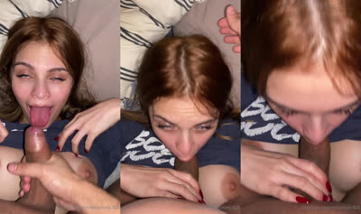 Mili Pili420 Receives Milk In Her Mouth