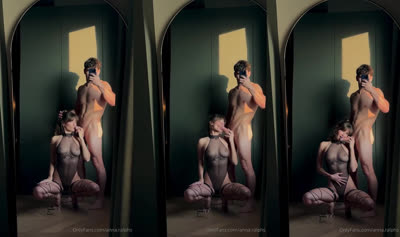 Anna Ralphs Deepthroat Mirror Blowjob Facial Cum
