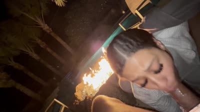 Sucking A Cock At The Campfire
