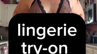 Sugarsgotcake Teasing While Trying On Tight Lingerie