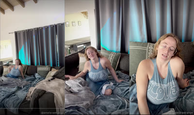 Amelia-Wet-Angel Jiggles And Teases Her Tits