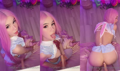 Kaizokouni Masturbates With A Dildo Doggy Style