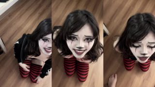 Clown Himehshs Receives A Facial POV