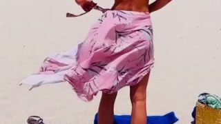 Fernandaagnes Shows Ass And Tits At Beach