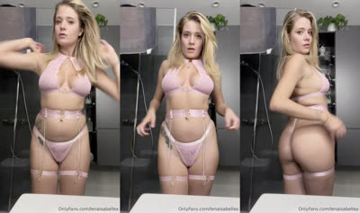 Lenaisabellex Shows Off Her Hot Body In Slutty Underwear