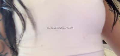 Jeannnnnnn Naughtily Bouncing Her Cute Tits