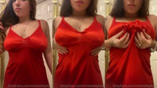 Naughty Mishelleyboo Teasing In Her Red Lingerie