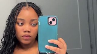 Zirocxo Mirror Selfie Partly Showing Tits