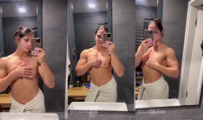 A Peek At Vladigal’s Nips Before Shower