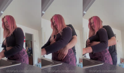 Creamyranchgirl Got Fucked In The Kitchen