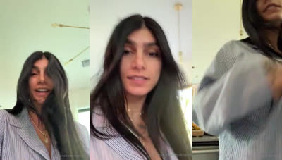 Mia Khalifa Shows Her Tits In The Morning