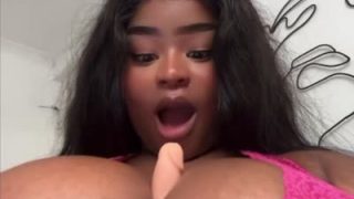Taste-Kimtiddies Using A Dildo On Her Tits