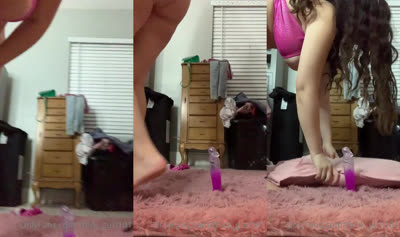 KenishaFineasf Riding Her Toy