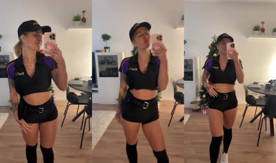Sexy Delivery Girl Margot Dulac Brings Extra Package