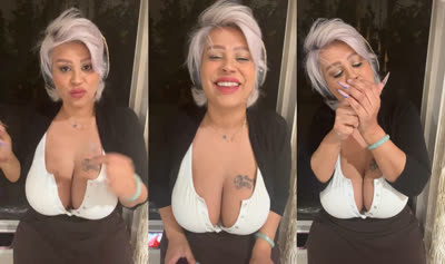 Myralachula Flaunts Her Deep Cleavage