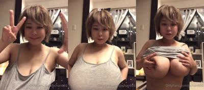 Pchan666’s Enormous Tits Get A Firm Squeeze