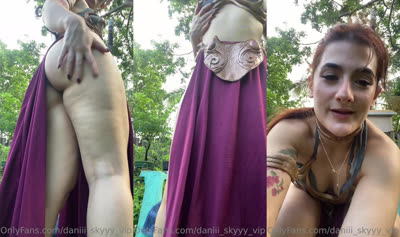 Dani Sky Outdoor Masturbation With Toys