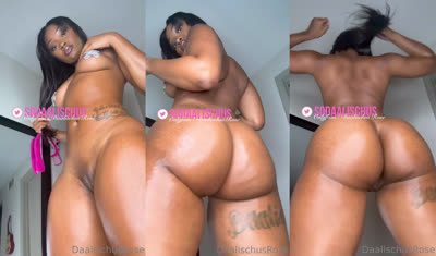 Daalischus Rose Shakes Her Fat Ass
