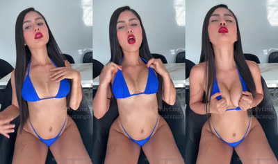 Anna Arango Touches Tits Seductively