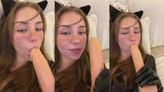 Anya Matusevich Performs BJ Tease On A Dildo