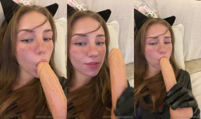 Anya Matusevich Performs BJ Tease On A Dildo