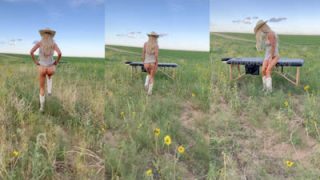 Cowgirl Taylorbreesey Has Sex Outdoors
